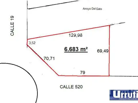 Terreno en Venta de 6683,0 m2