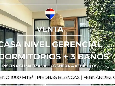 Venta Casa Nivel Gerencial - Piedras Blancas