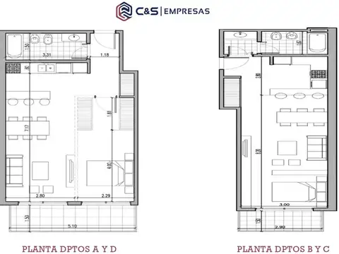 Departamento en Venta de Monoambiente