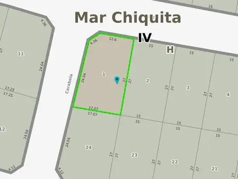 Terreno en Venta en La Caleta, USD 24.900