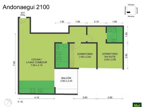 Andonaegui 2100, Piso 8