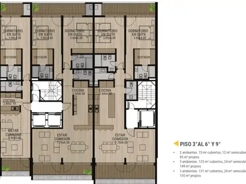 Departamento 2 ambientes con 2 baños
