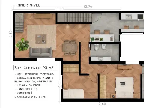 Departamento en Venta en Luis Agote, USD 210.000
