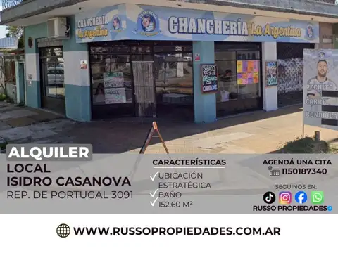 Local Comercial en Alquiler en Isidro Casanova