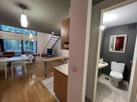 Departamento 2 ambientes con 2 baños