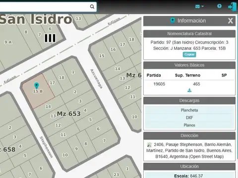 Terreno en Venta 22  mts Fondo