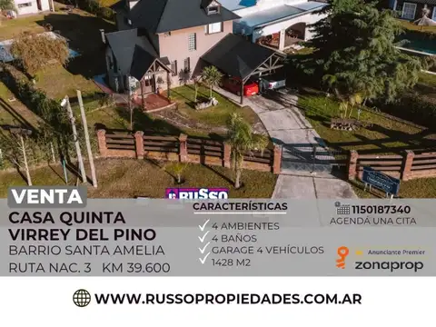Venta de Quinta 1400m² en Santa Amelia