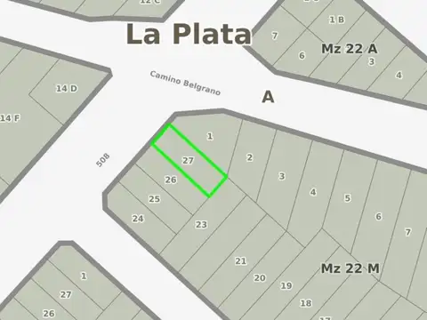 Terreno en Venta en Manuel B Gonnet, USD 150.000