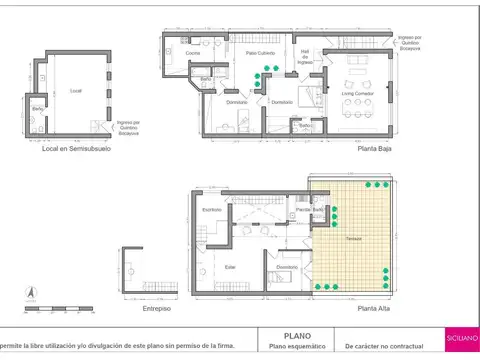 Depto Tipo Casa en Venta de 3 dormitorios