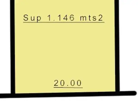 Terreno en Venta de 1146,0 m2
