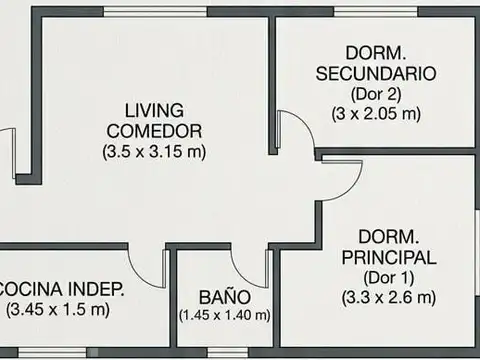 Departamento en Venta de 3 ambientes