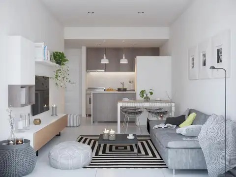 Departamento 3 ambientes con 1 baño