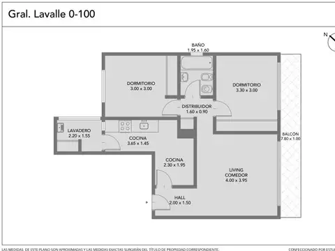 Departamento en Venta de 3 ambientes