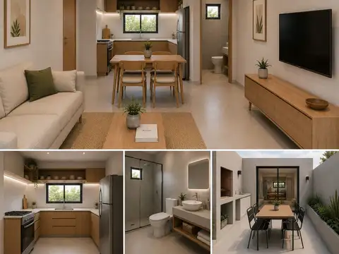 Departamento Monoambiente con 1 baño