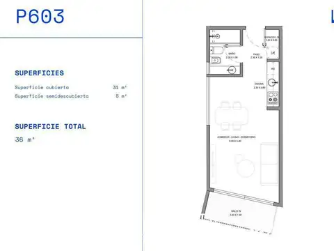 Departamento en venta en Colegiales 1 Dormitorios