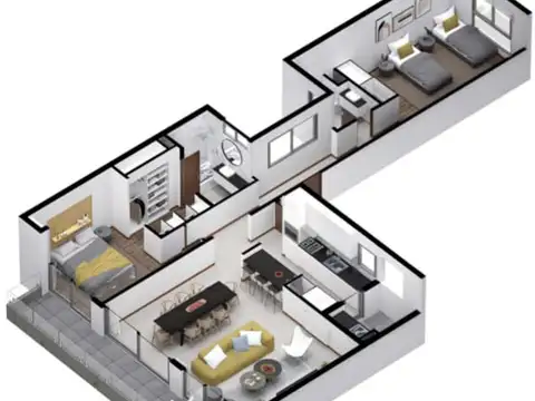 Departamento en Venta con 1 cocheras