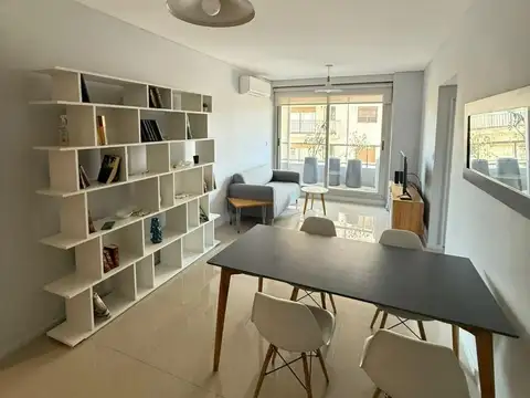 alquiler departamento 3 amb amoblado con balcon y cochera