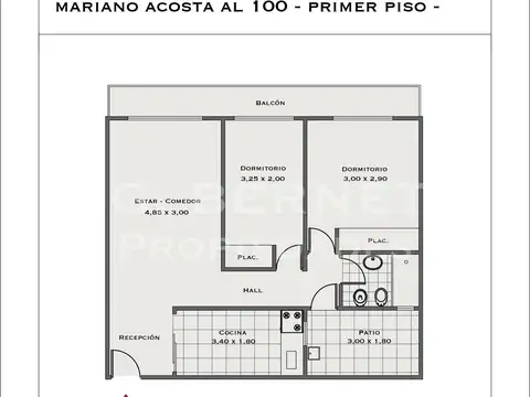Departamento en Venta de 3 ambientes