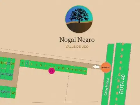 Venta Lote 400 m² Tupungato El Nogal Negro RN 40