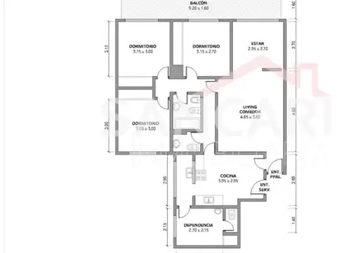Departamento en Venta con 1 cocheras