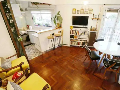 Departamento 2 ambientes con 1 baño