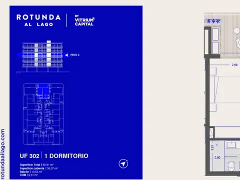 Rotunda al Lago 1 dorm Diciembre 2027