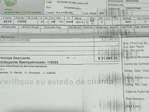 Tres propiedades en block