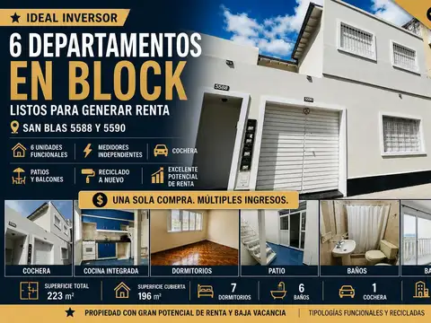 propiedad en block venta villa luro