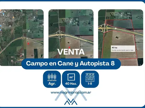 Terreno en Cané y Autopista 8, Pergamino, Bs. As.