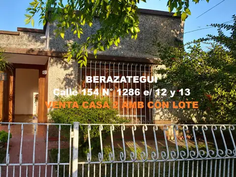 VENTA CASA 2 AMB CON LOTE - BERAZATEGUI