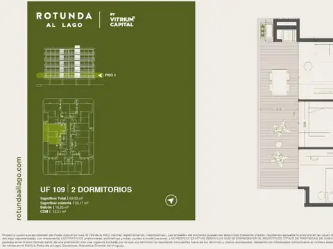 Departamento en Venta de 2 dormitorios