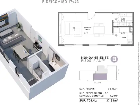Departamento en Venta en La Plata, USD 56.500