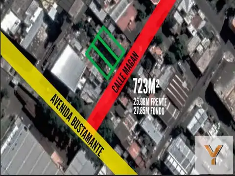 Terreno en Venta 27  mts Fondo