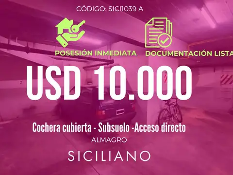 Cochera en Villa Crespo