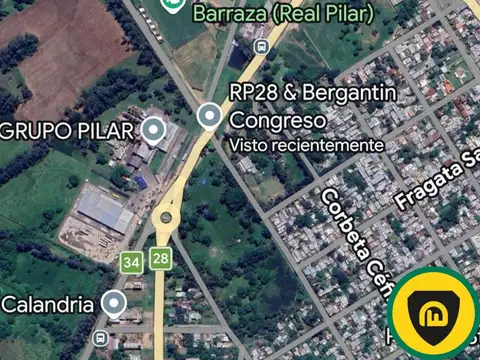 Ruta 28 entre Bergantin congreso y Goleta Constitucion