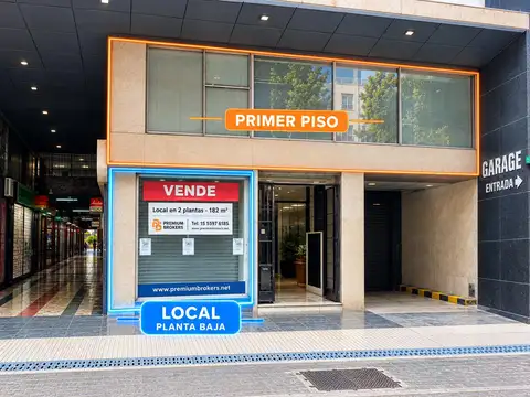 Venta Local | Doble Planta | 182 m² en Microcentro | Tucumán al 700 | Oportunidad USD a 769/m²