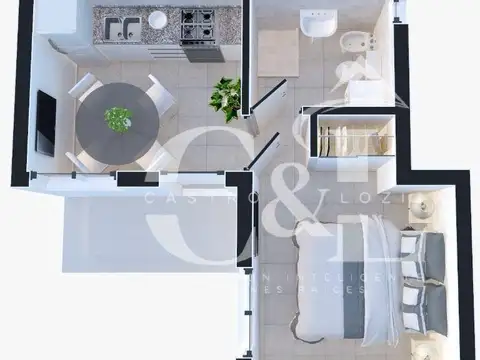 Depto Tipo Casa en Venta de 2 ambientes