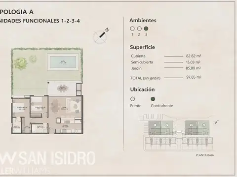 Casa en Venta con 1 cochera