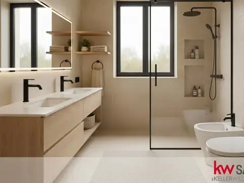 Casa 3 ambientes con 2 baños