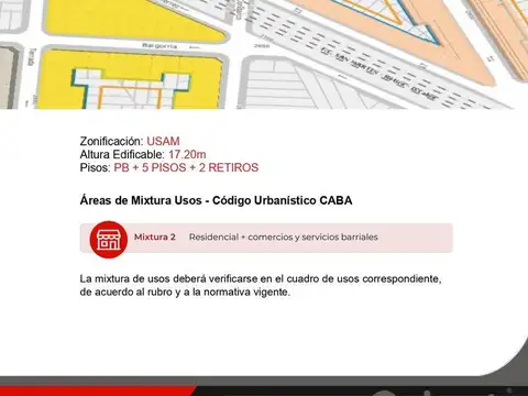 Terreno en Venta en Villa del Parque, USD 258.000