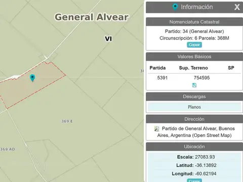 Campo mixto de 75 hectáreas en Gral.Alvear -  Venta