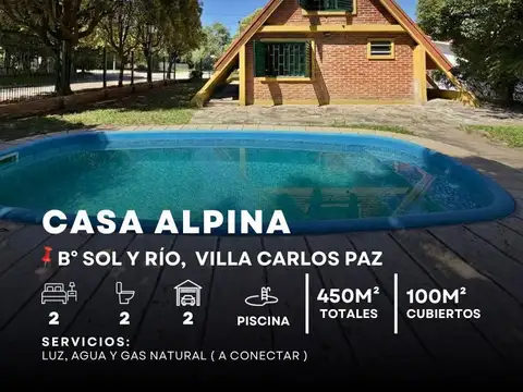 Bungalow 2 Dormitorios Piscina Excelente Ubicación A 50Mts Del Río En Sol Y Rio - Villa Carlos Paz