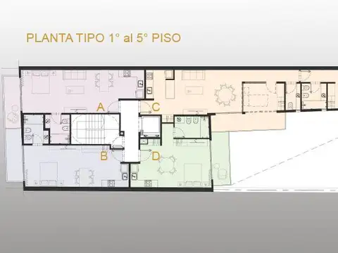 Departamento Monoambiente con 1 baño