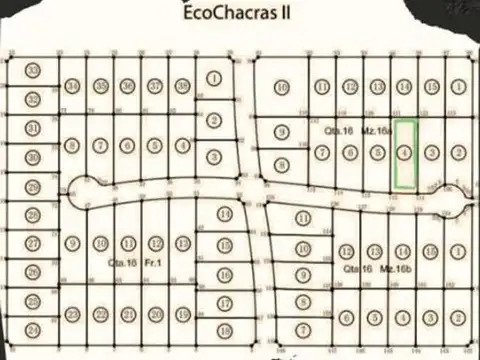 Terreno en Venta de 1116,0 m2