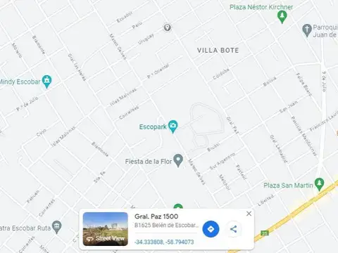 Terreno en Venta en Belen de Escobar, USD 36.000