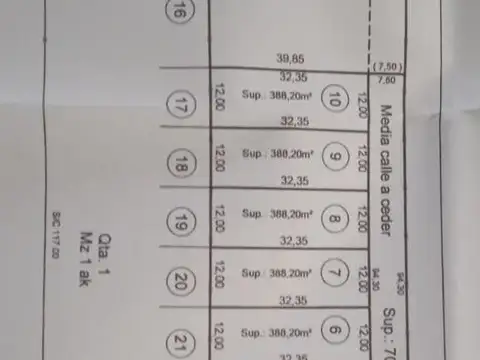 Terreno en Venta en Belen De Escobar, USD 32.000