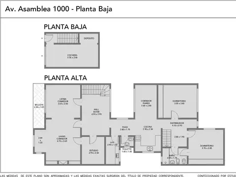 Depto Tipo Casa 5 ambientes con 1 baño
