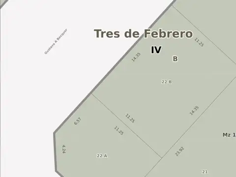 Terreno en Venta de 161,0 m2
