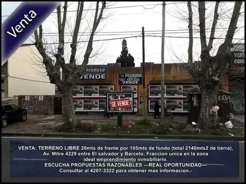 Av Pres Bartolome Mitre 4200