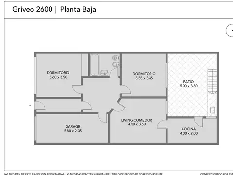 Depto Tipo Casa en Venta de 3 ambientes